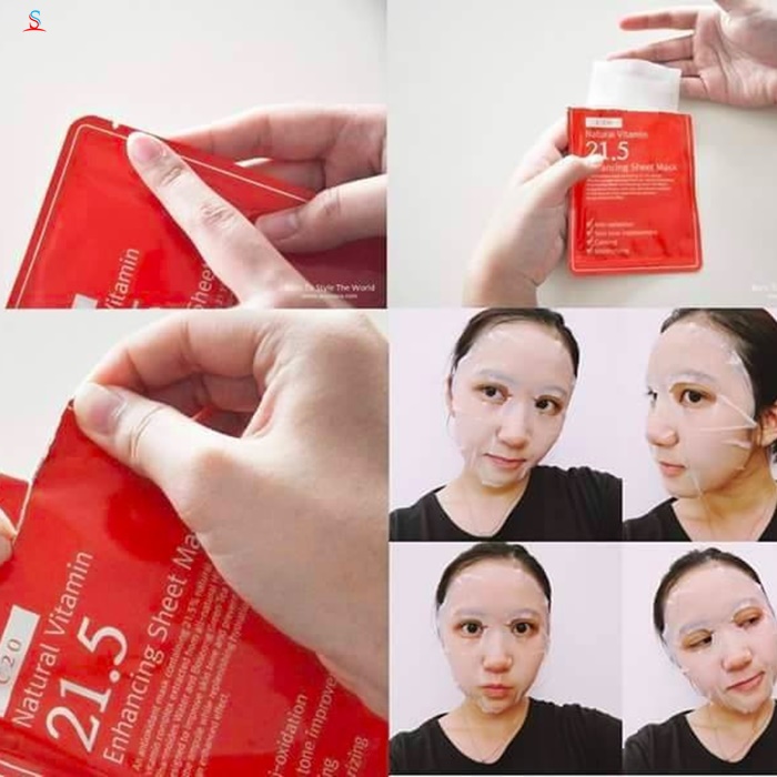 Mặt nạ giấy Natural Vitamin c21.5 Enhancing Sheet Mask 3